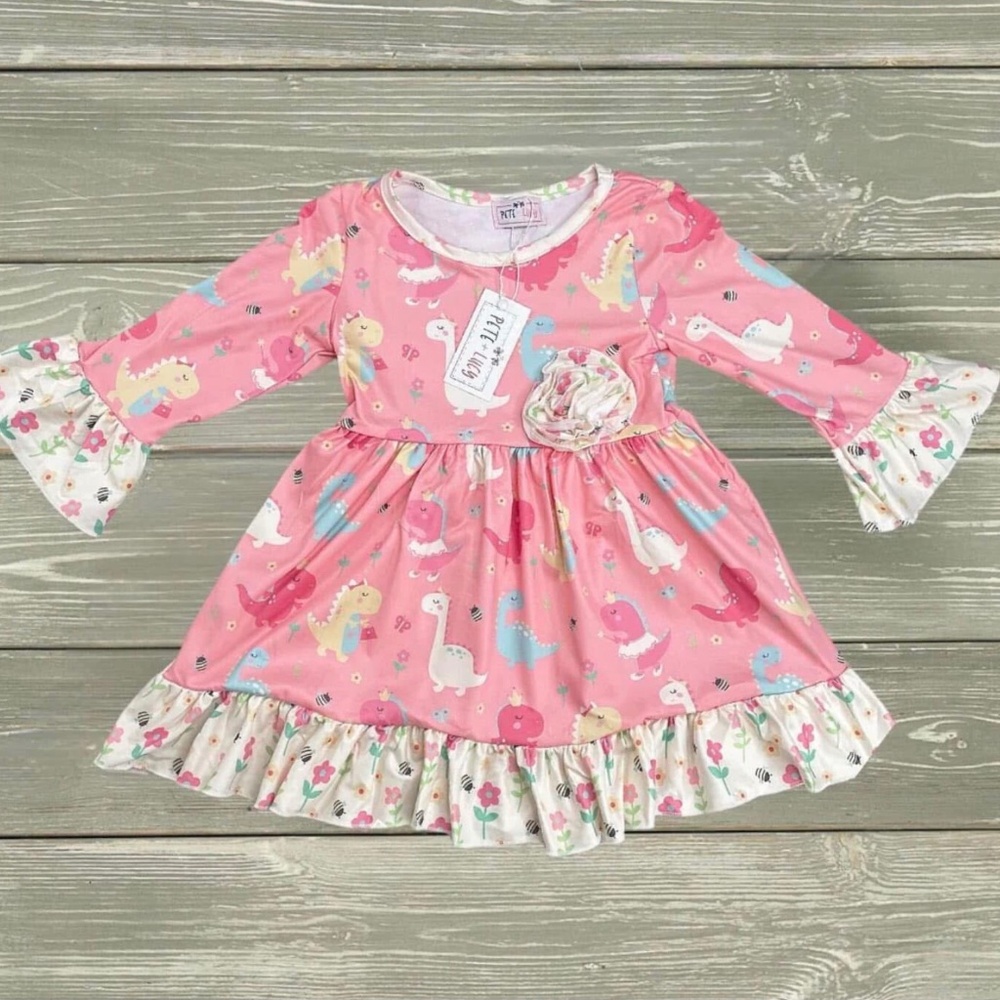 Pete and Lucy Darling Dino dress